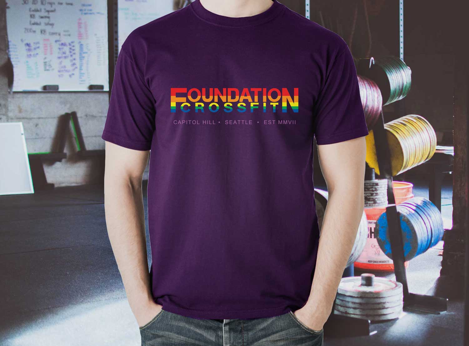 Crossfit pride shirt Clearance